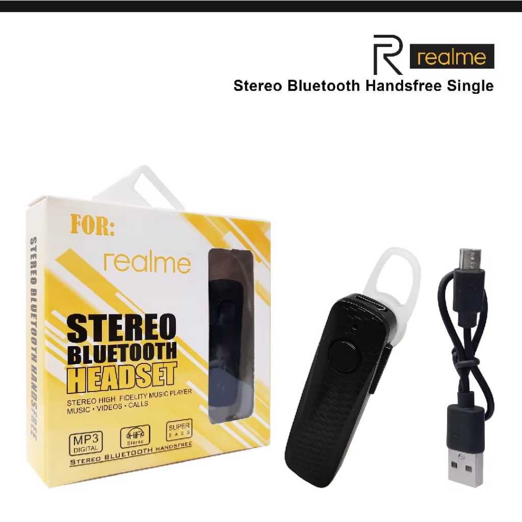 HANDSFREE BLUETOOTH SINGLE HEADSET BLUETOOTH SINGLE FULL BASS