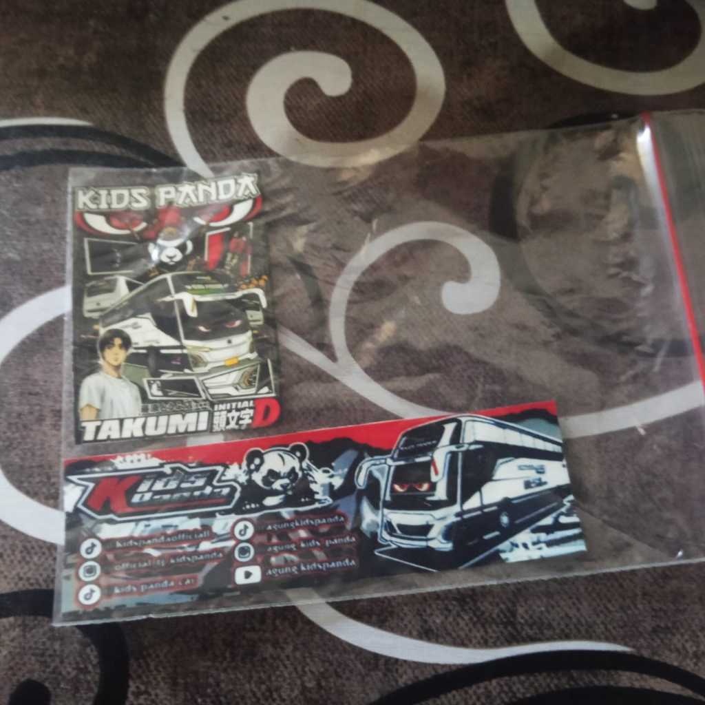 stiker bus tunggal jaya "kids panda"
