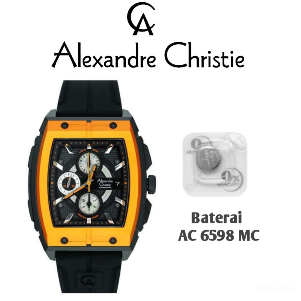 Baterai Original untuk Jam Tangan Alexandre Christie Type AC 6598 MC