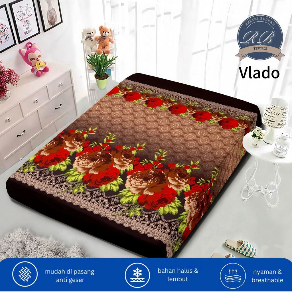 SARUNG KASUR BUSA RESLETING UKURAN 80x200x15-180x200x15 | SPREI KASUR BUSA RESLETING