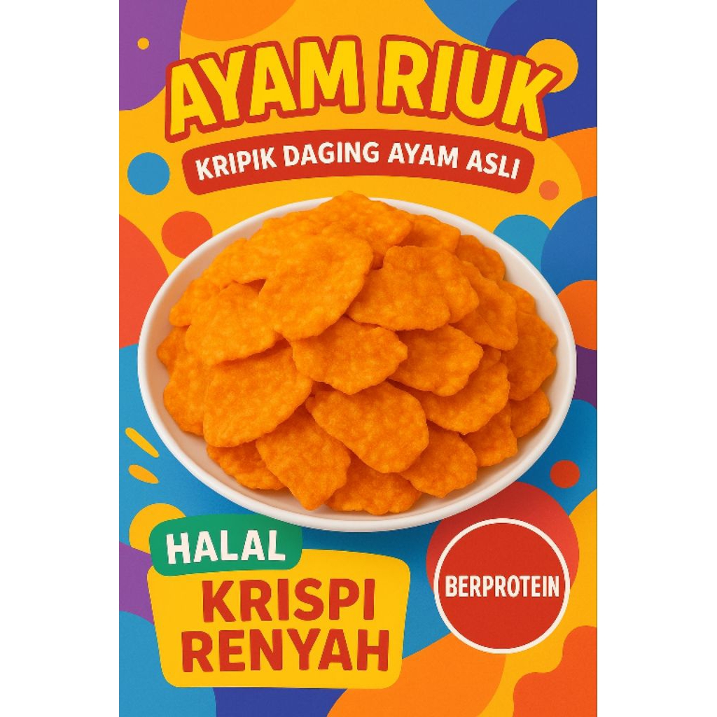 

kripik daging ayam asli krispi kriuk cemilan sehat