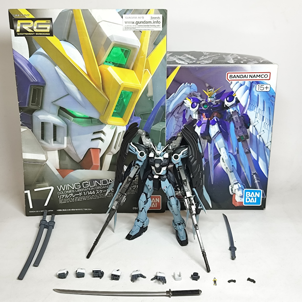Bandai RG Wing Zero Custom / Gundam 1/144 2nd Sudah Rakit dan Repaint R227