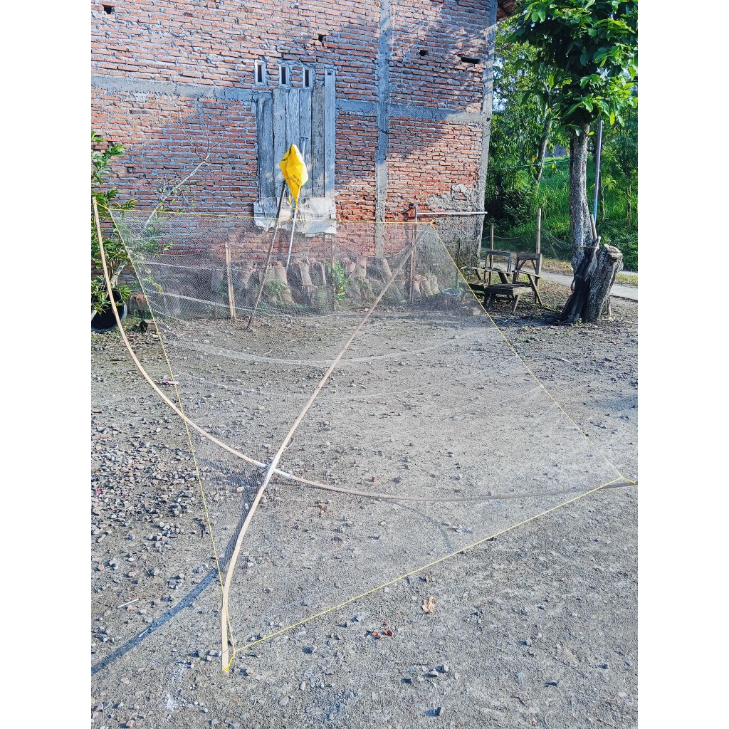 jaring anco 3x3 meter , untuk wader, udang dll (lubang paling kecil)