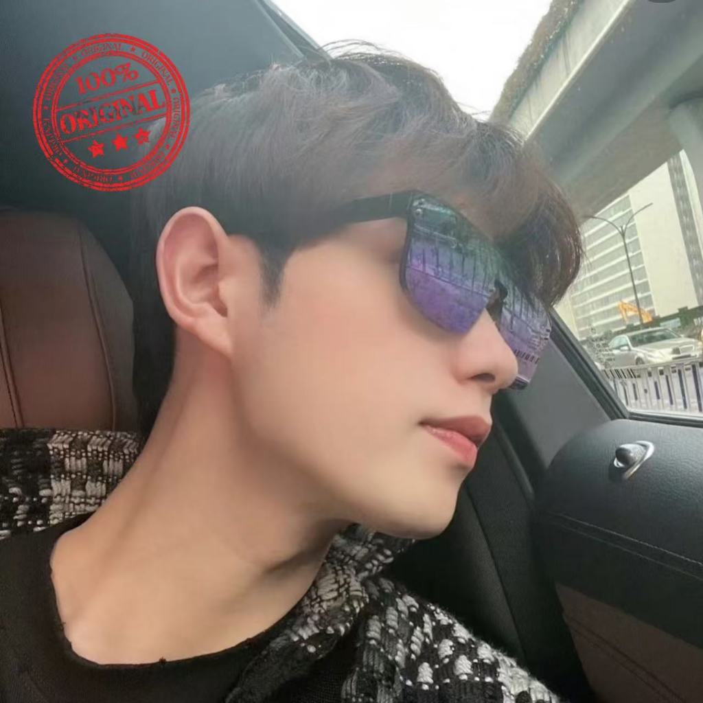 【100% Original】Kacamata Hitam lv Symbole SPR17WS Sunglasses Black Pria Wanita