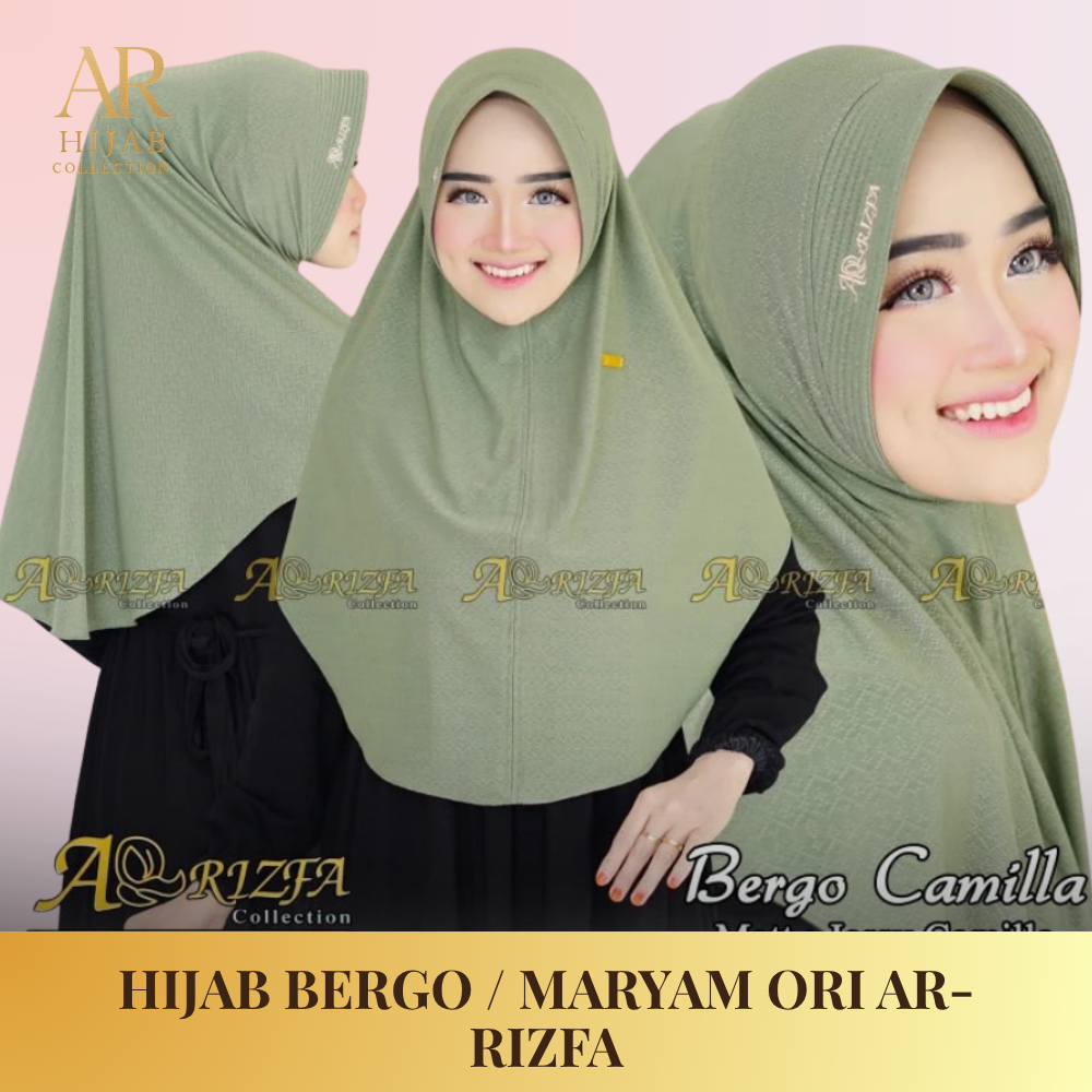 Hijab Bergo khimar AR RIZFA | Nyaman lembut  | Hijab Muslimah