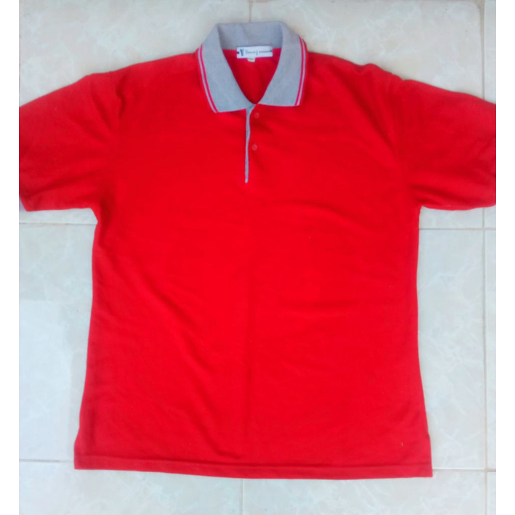 Preloved Kaos Jumbo Second Merah Kaos Jumbo Tebal Kaos Jumbo XXL