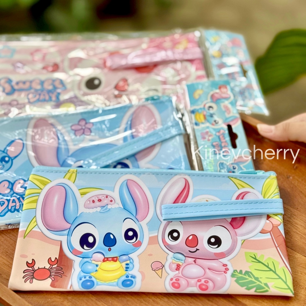 

BABY STITCH ZIPPER BAG A6 BAHAN PU LEMBUT BAGUSS BANGETTT