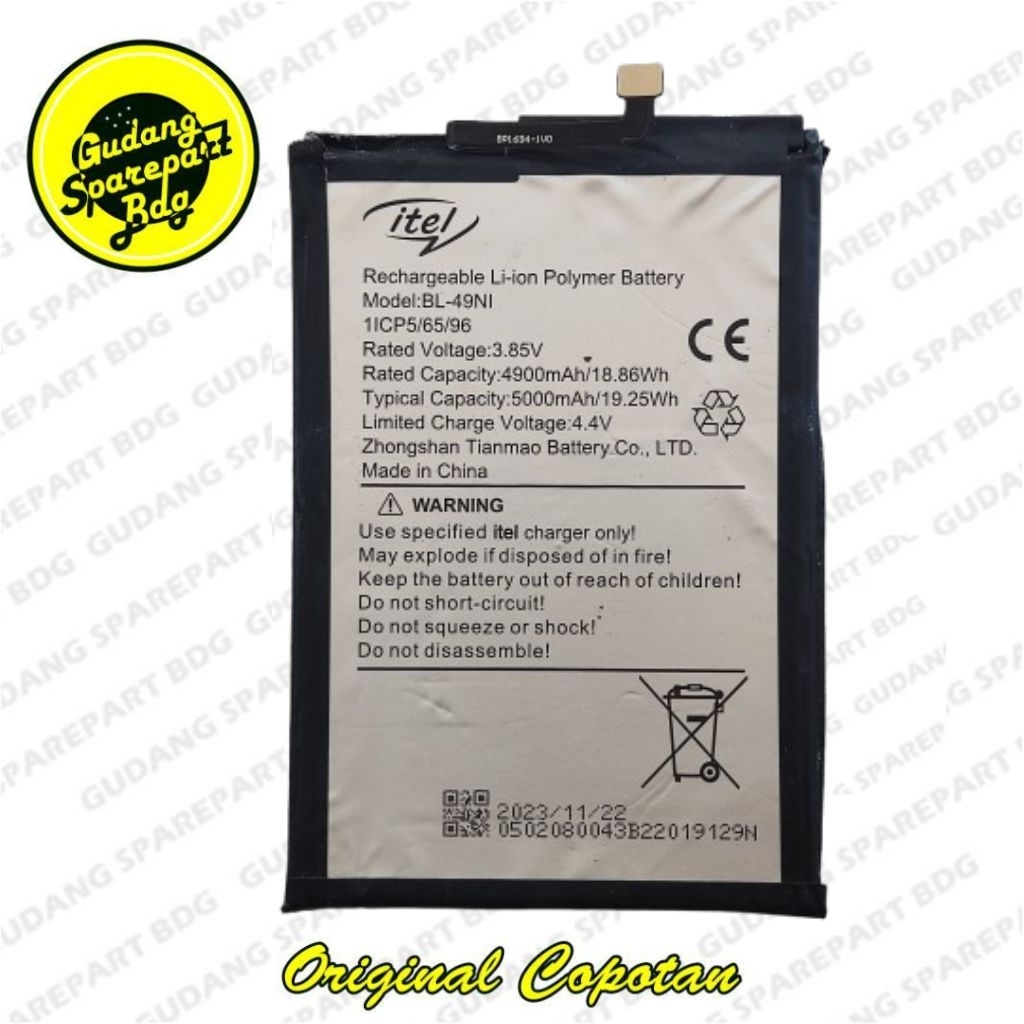 Baterai Itel A70 BL-49NI Second Copotan