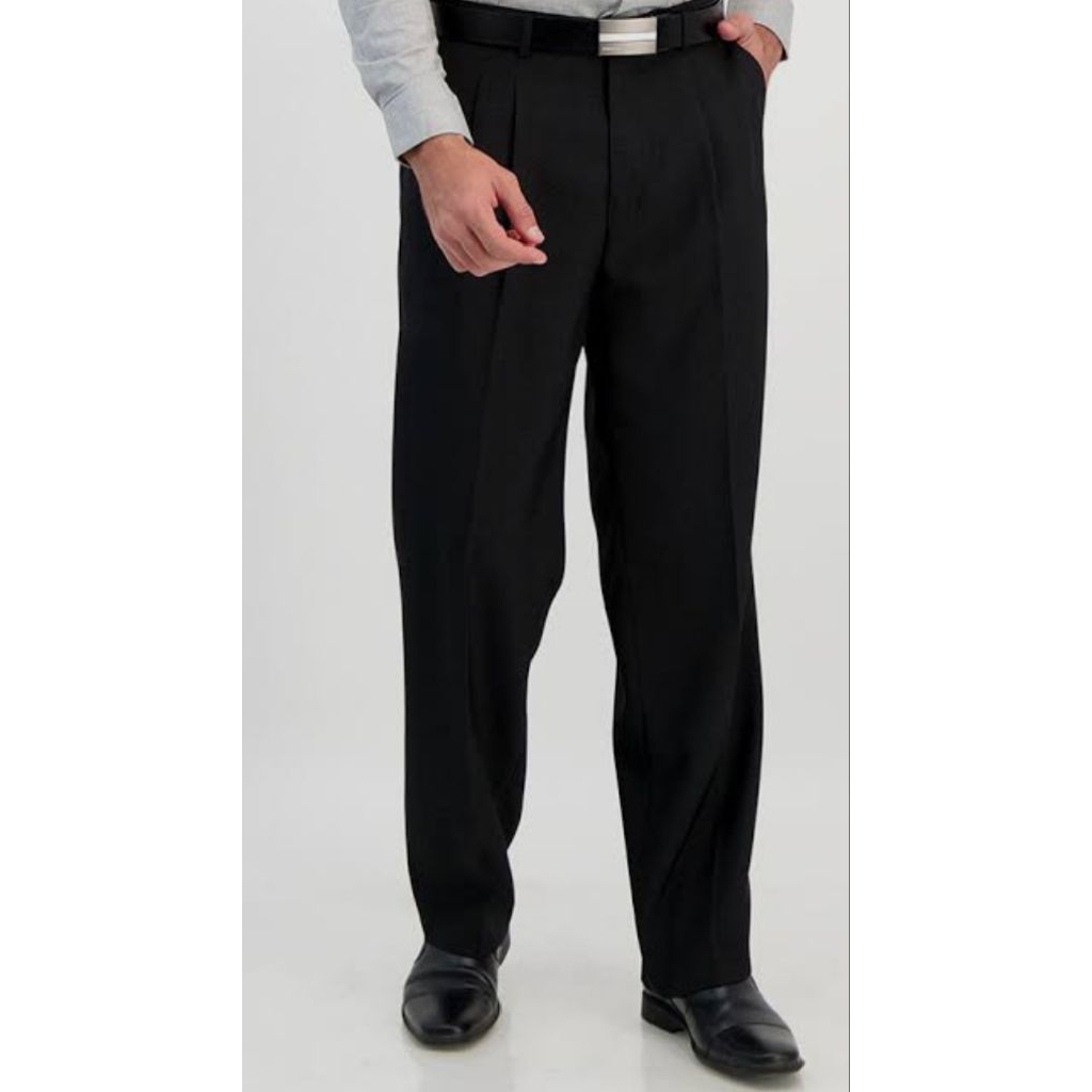 Celana Bahan Hitam Black Ranger Premium
