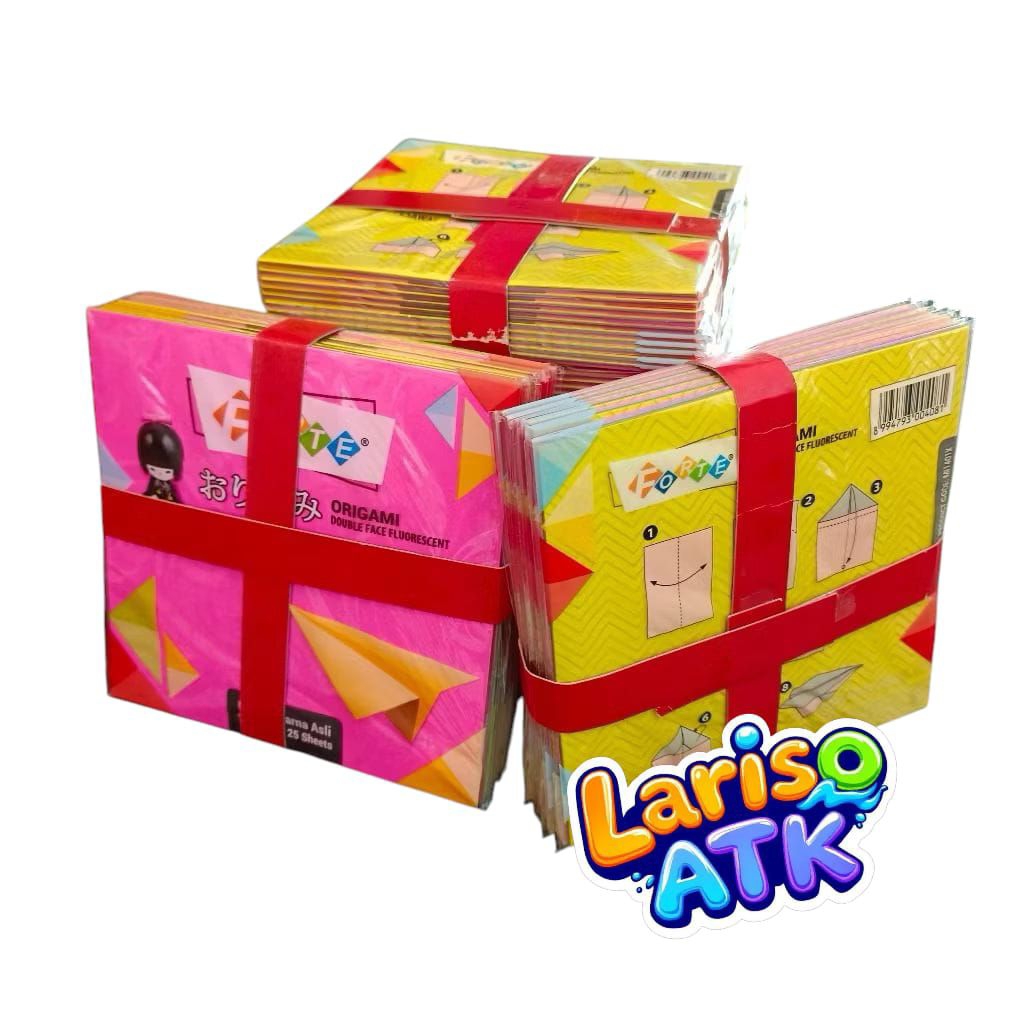 

(1 ikat isi 10pack) Kertas Lipat / Origami Forte 12x12cm 14x14cm 16x16cm 20x20cm