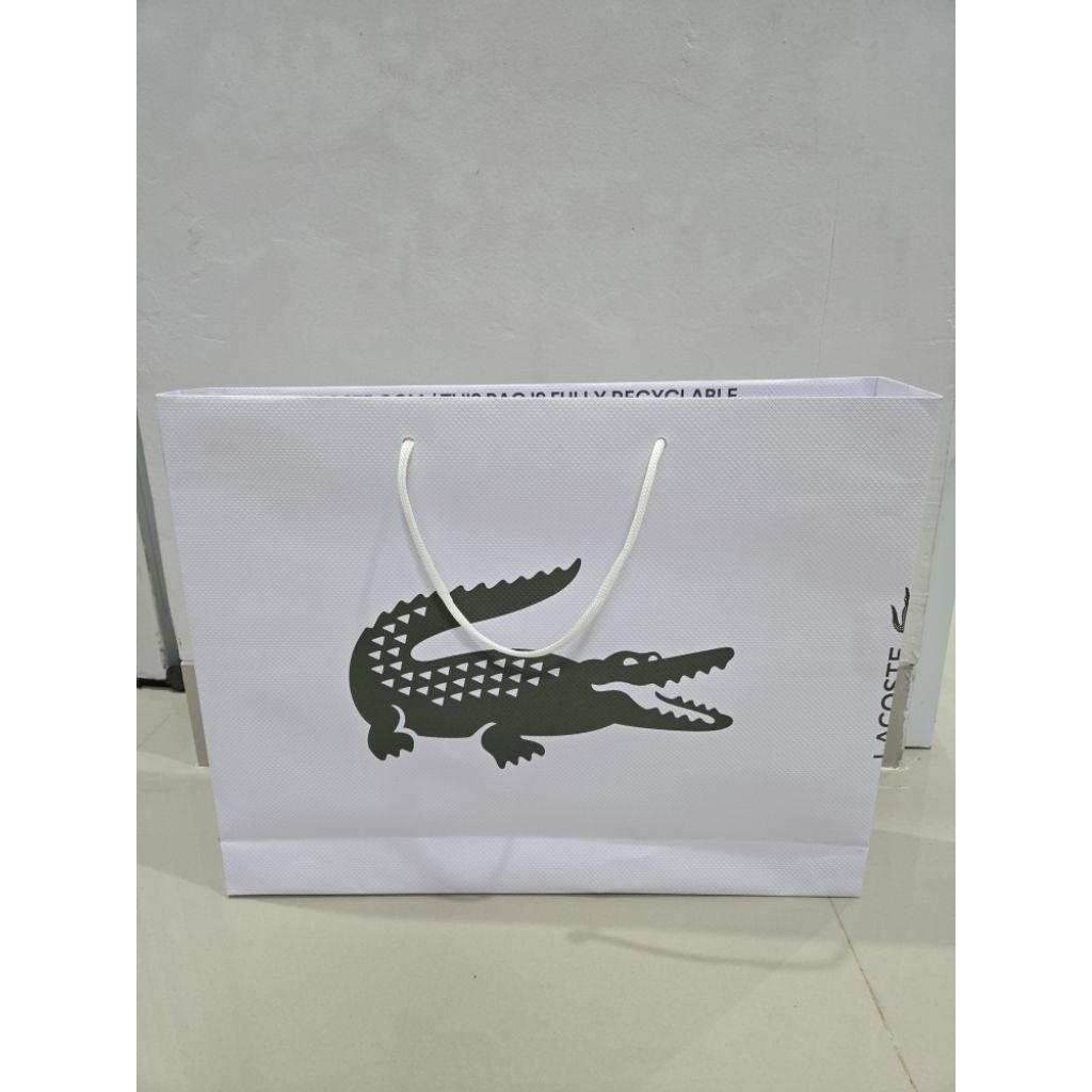 

paper bag LACOSTE ORIGINAL STORE size besar big