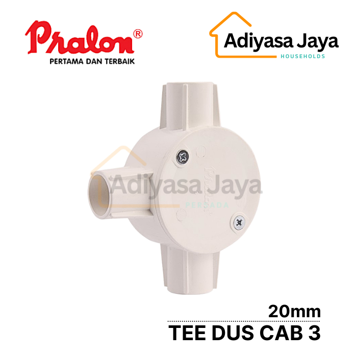 Tee Dus Conduit Cabang 3 20mm (Pralon) / Tdus / T Dus
