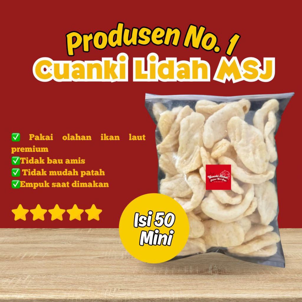

Cuanki Lidah Mini isi 50 enak dan gurih MSJ