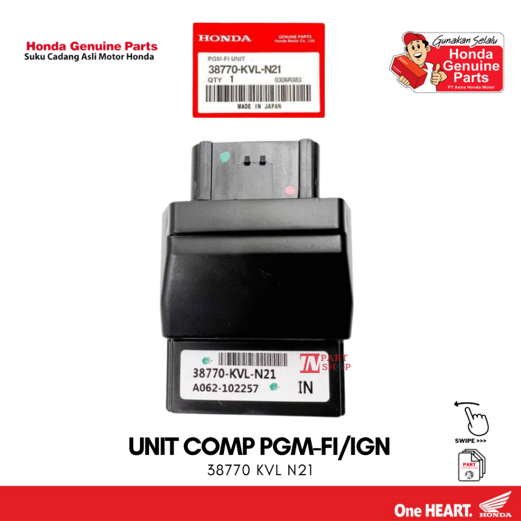 ECU ECM (Unit Comp PGM-FI/IGN) - Supra X 125 Fi / 38770-KVL-N21