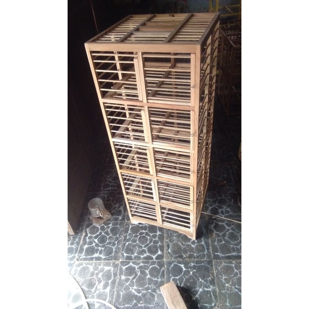 sangkar dondang pelepas merpati 5 pintu/5 plong.