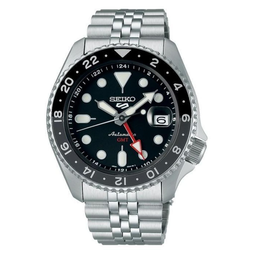 Jam Tangan Pria SEIKO 5 Sports GMT SSK001K1 ssk001 SKX Sports Style Black Grape Black Dial Original
