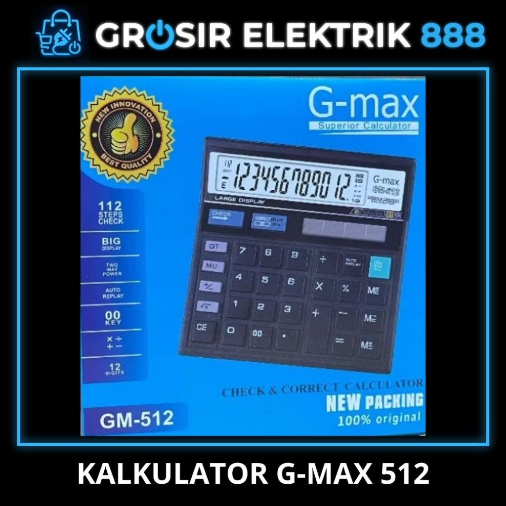 

KALKULATOR G-MAX 512 HITAM