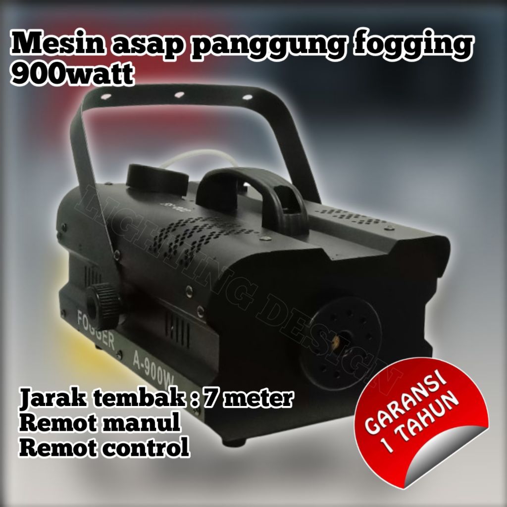 Mesin asap fogging 900watt asap effect lampu panggung
