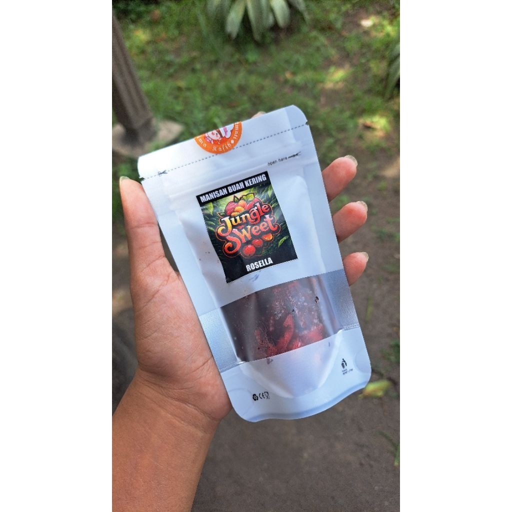 

jungle sweet Manisan rosella kering - bunga rosella kering - dried fruit - dried rosella - healthy snack - jajanan sehat