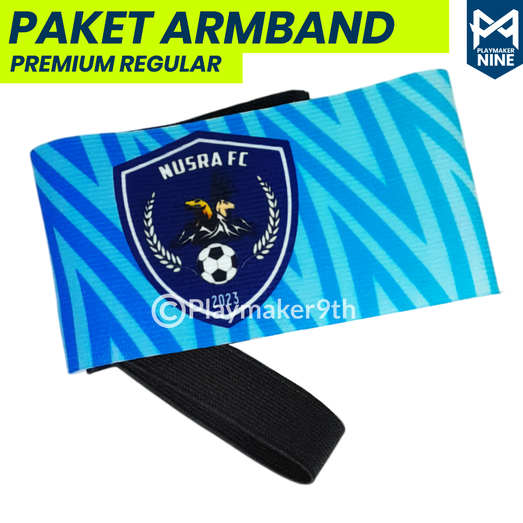 Ban Kapten Custom Logo Sepakbola Futsal Captain Armband Premium Custom Desain