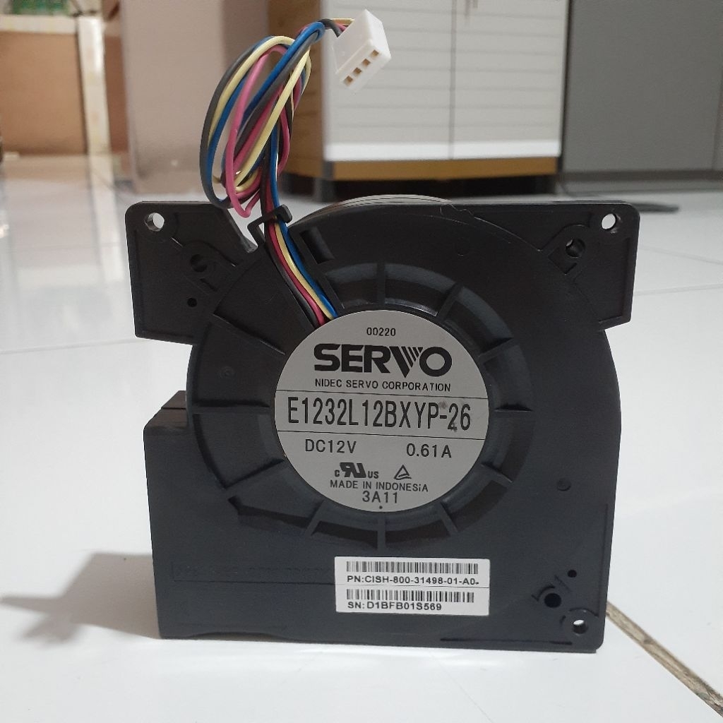 Servo kipas blower keong 12cm dc 12V 0.61A