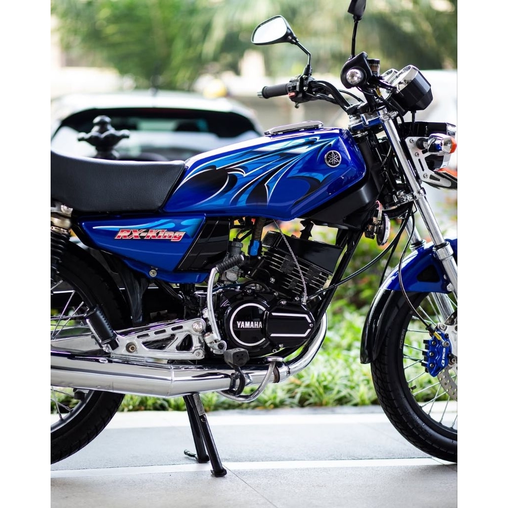 striping sticker lis decal standar ori rx king 2006 biru