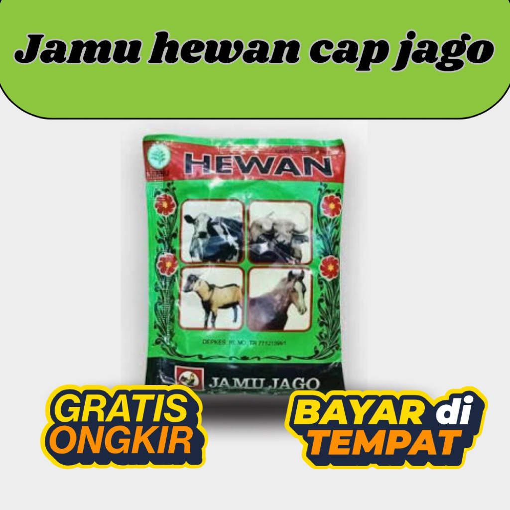 Jamu Hewan Cap Jago 25 gram - Jamu Kusus Untuk Hewan