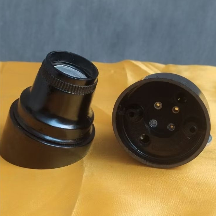 Mycoolcell Fitting Lampu Plafon Miring E27 Hitam Voltama