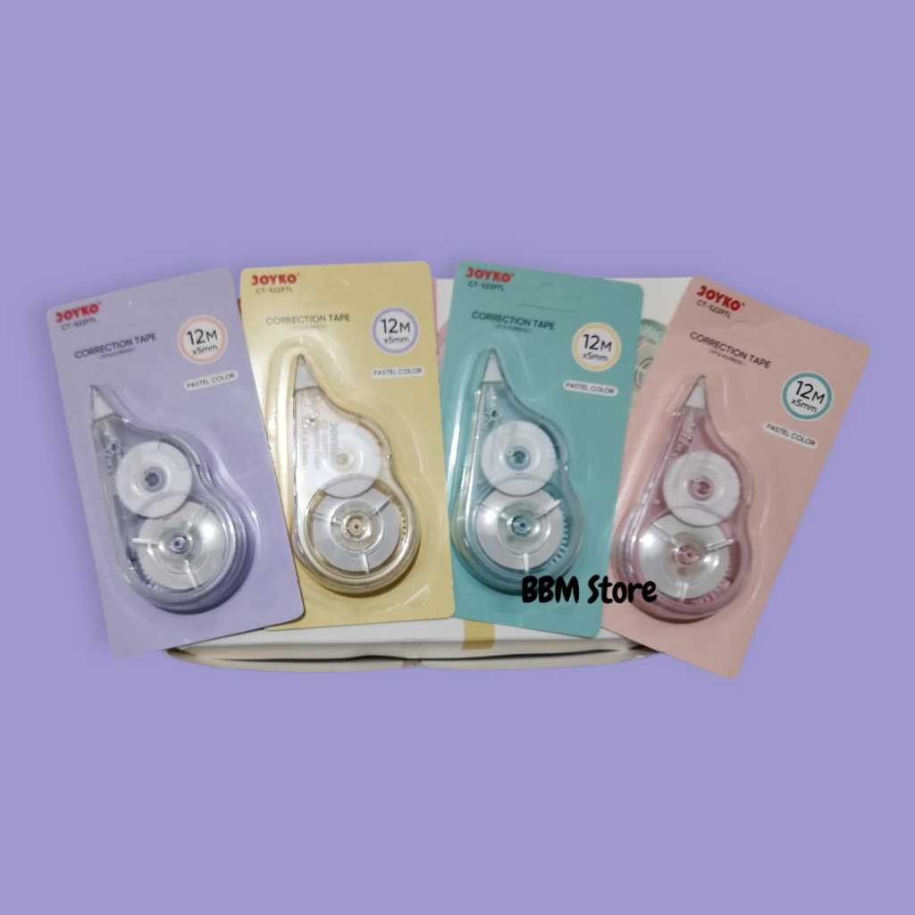 

TipEx Kertas Pastel /Correction Tape Joyko CT-522PTL Corection Tape Pita Kertas - Jual Satuan