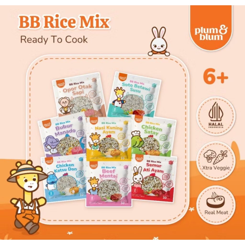 Plum and Blum Beras MPASI 6 Bulan 30 Gram