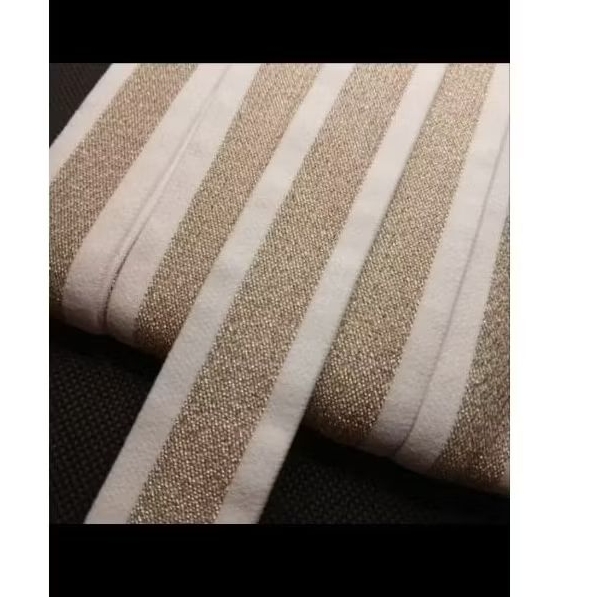 

per50cm/setengah meter pita india glosy elastis ukuran 3cm