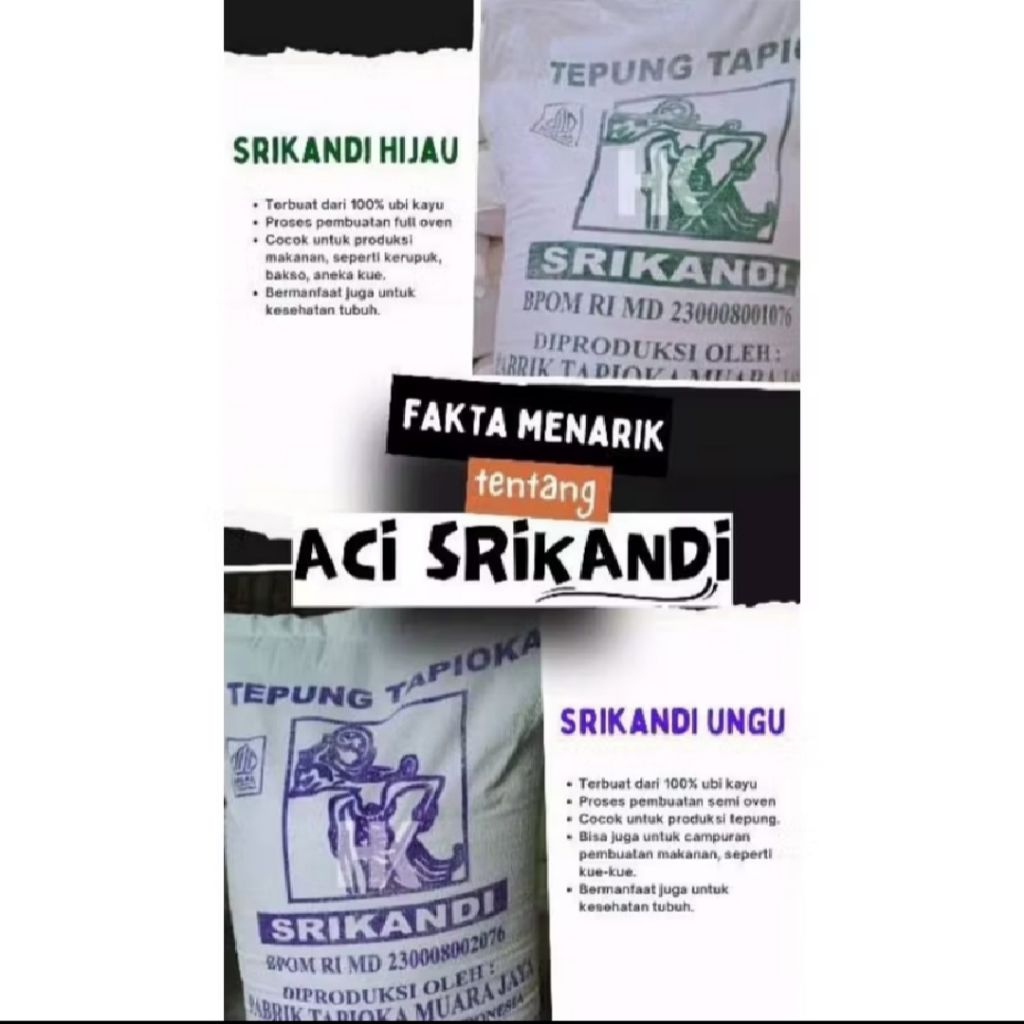 

TEPUNG TAPIOKA SRIKANDI UNGU 25KG