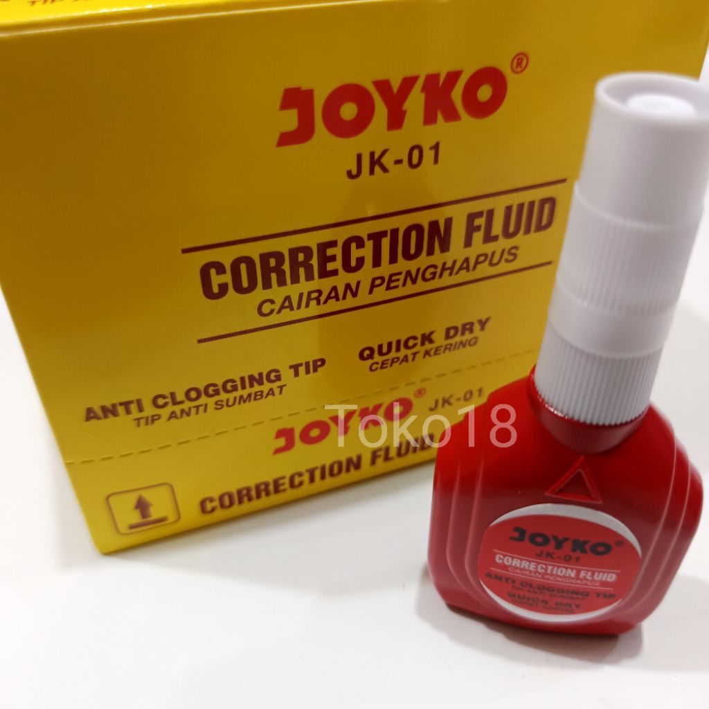 

Tip Ex Joyko Merah Jk01 (Isi 12 Pcs)