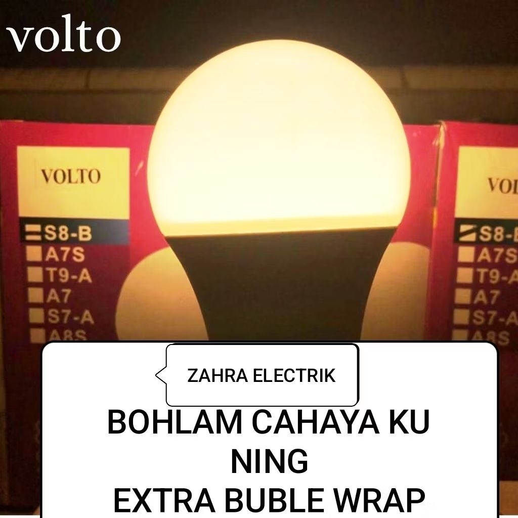 BOHLAM LED CAHAYA KUNING VOLTO
