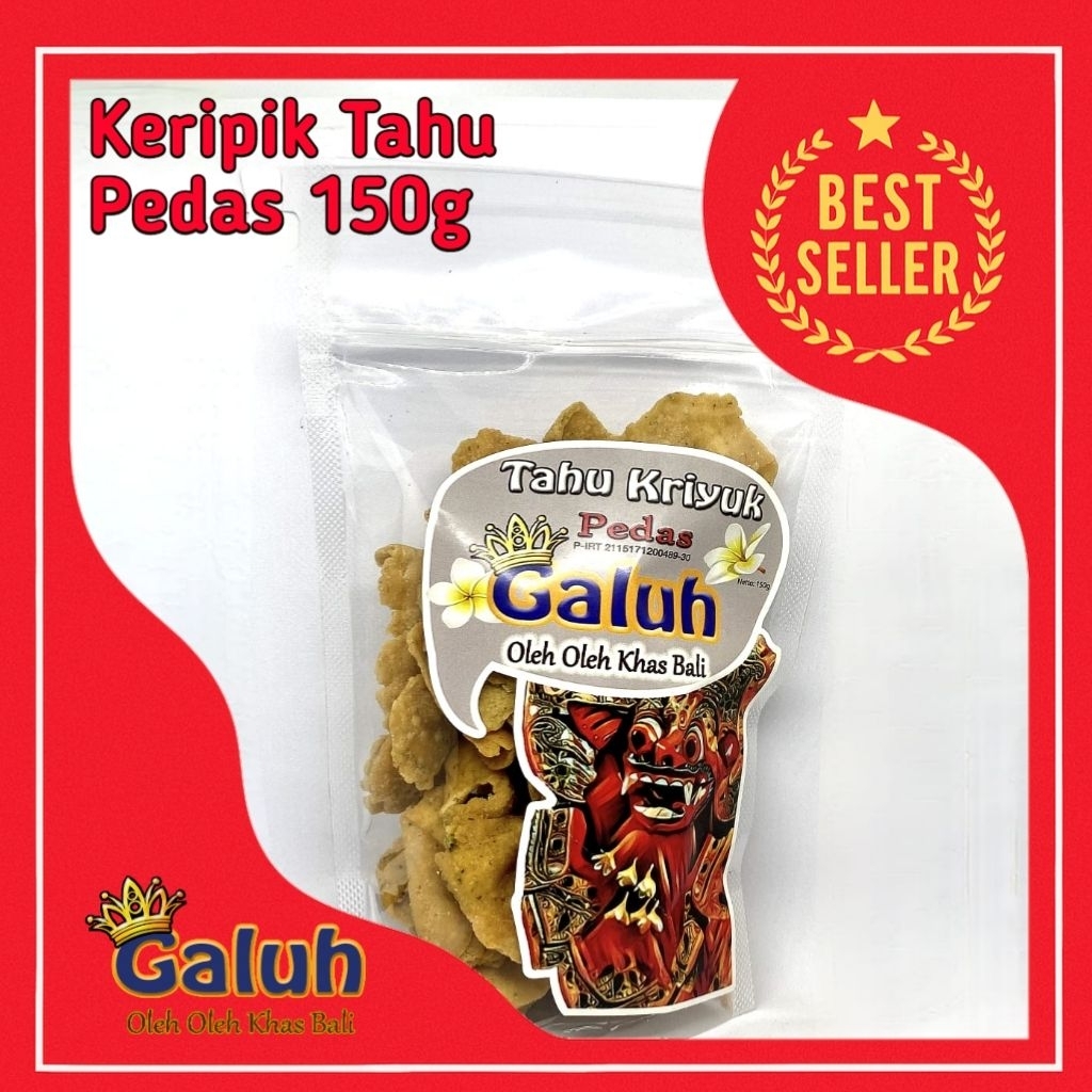 

Keripik Tahu Galuh 150g – Rasa Pedas Oleh Oleh Khas Bali Cemilan Lebaran Murah & halal