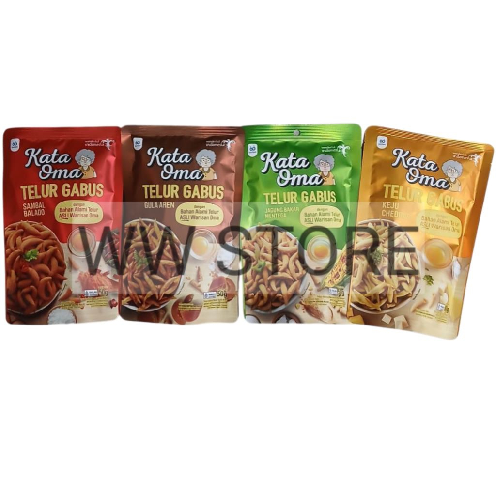 Cemilan snek telor rasa keju / gula aren / sambal balado / jagung bakar mentega halal MUI Unifam Kat