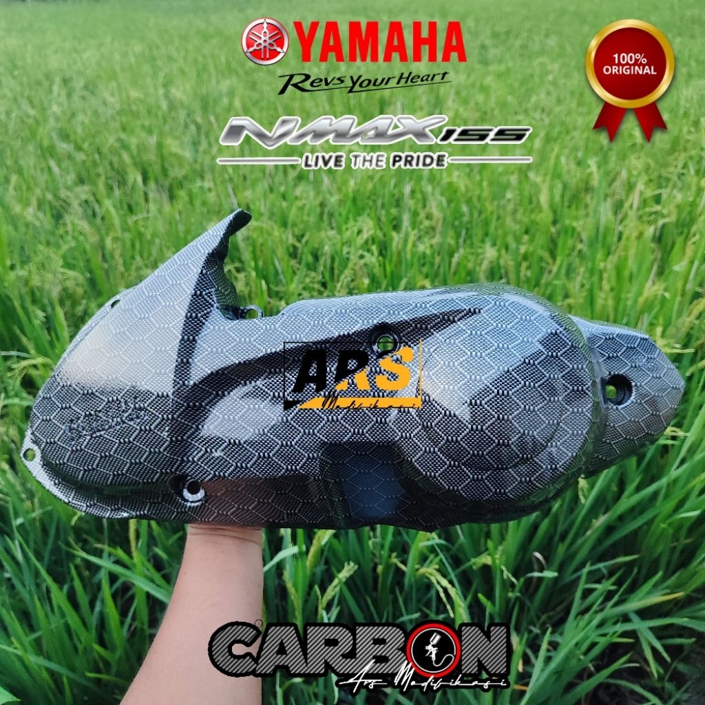 Cover Bak CVT Nmax old Carbon WTP Motif Hexagonal Original