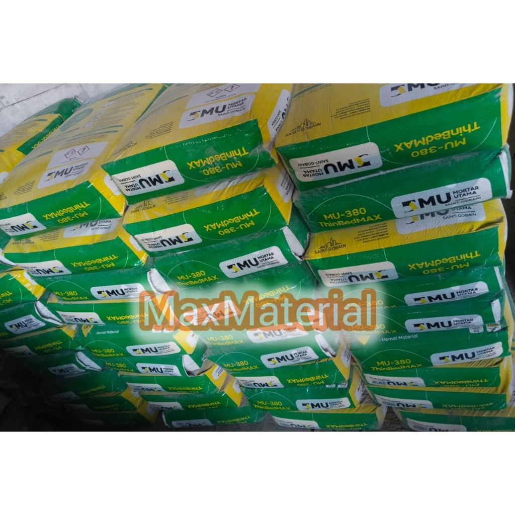 MU // MU380 // Mortar Utama // Semen Hebel // Semen Perekat (MU) 380 40kg (MOHON BACA DESKRIPSINYA)