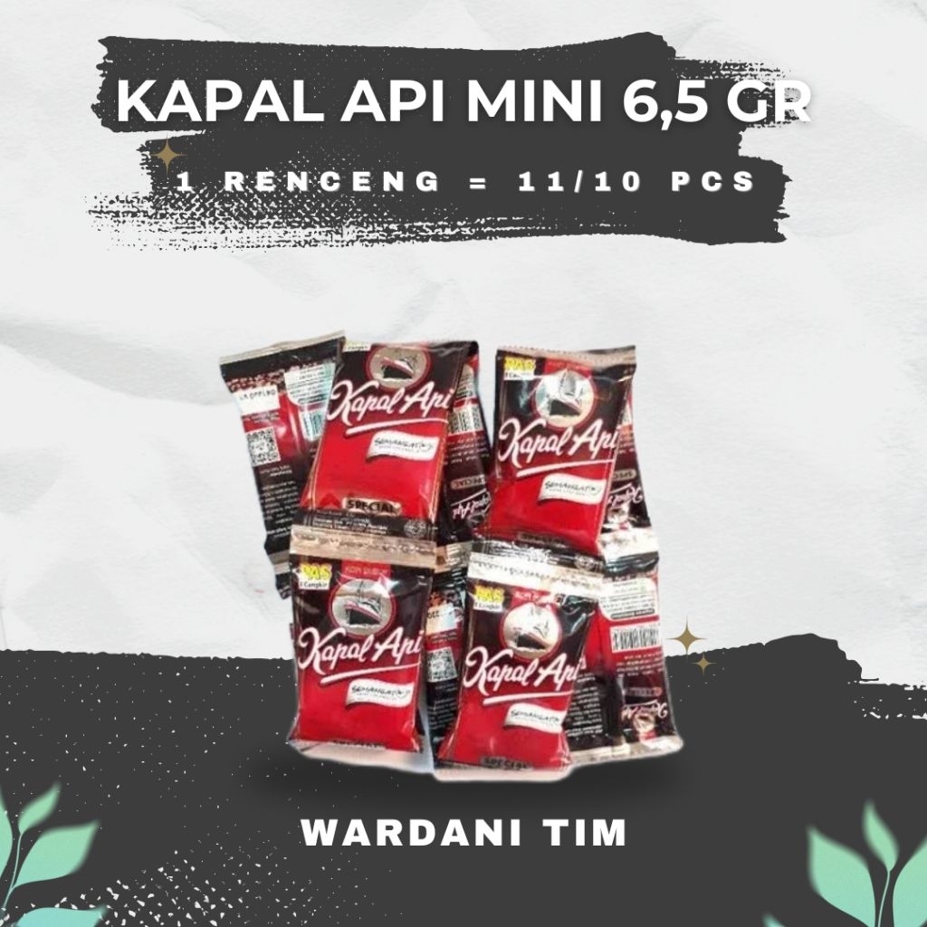

Kopi Kapal Api Special Mini 6,5gr - 1 Renceng Isi 10/11 Sachet Kopi Instan