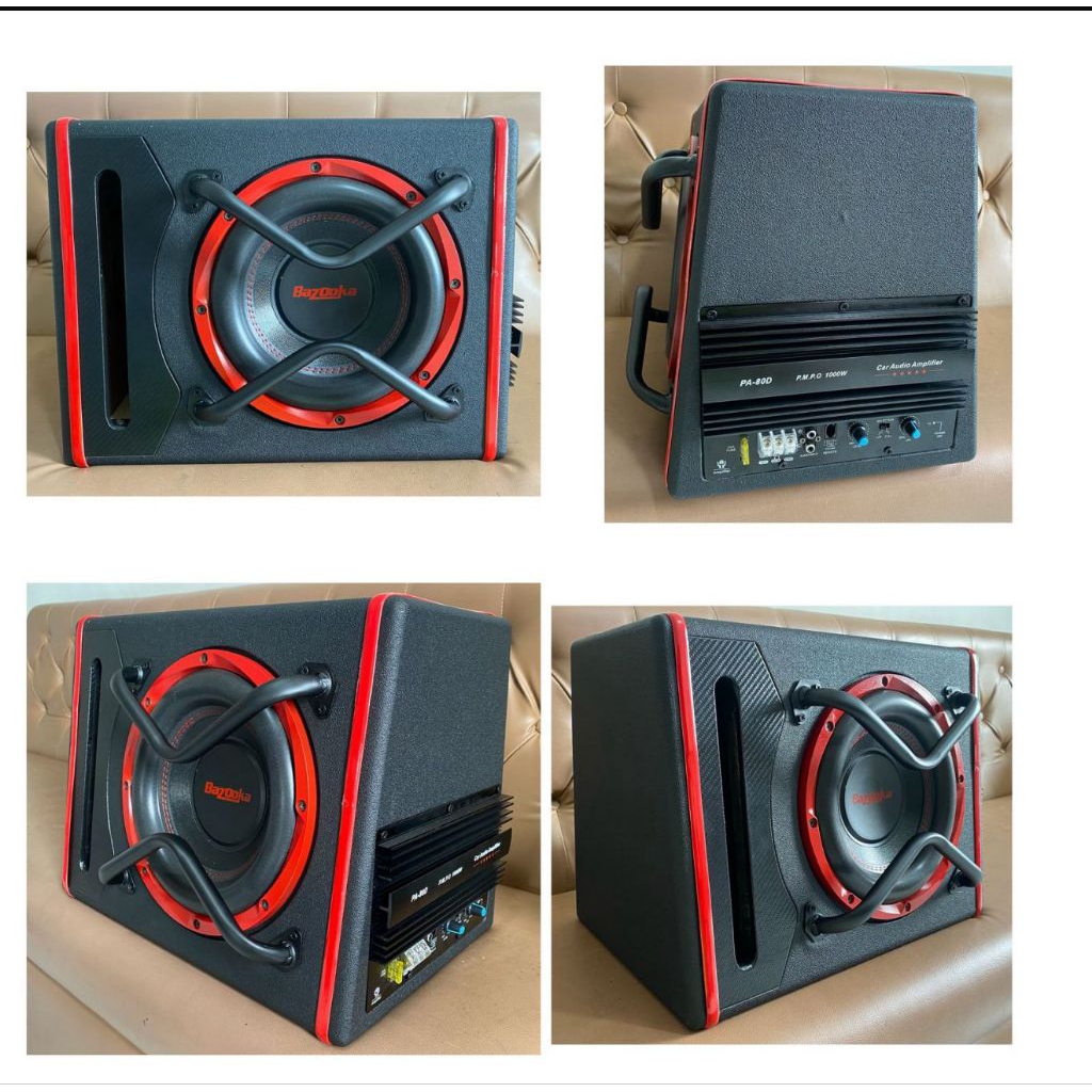 Basstube Aktif 10 Inch Bazooka Black Slot - Subwoofer Mobil Super Kuat