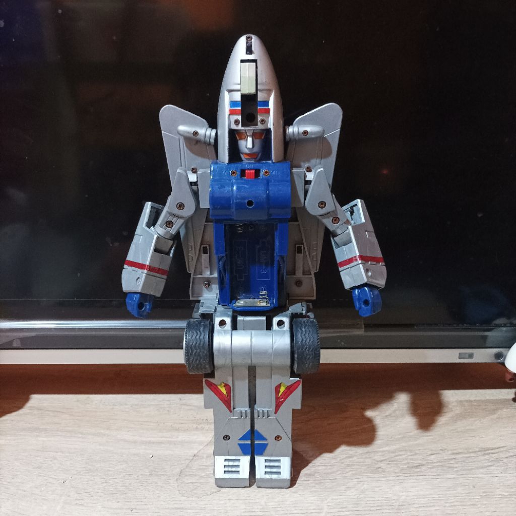 Vintage Jadul Taiwan Robot Pesawat Jumbo Mainan Action Figure
