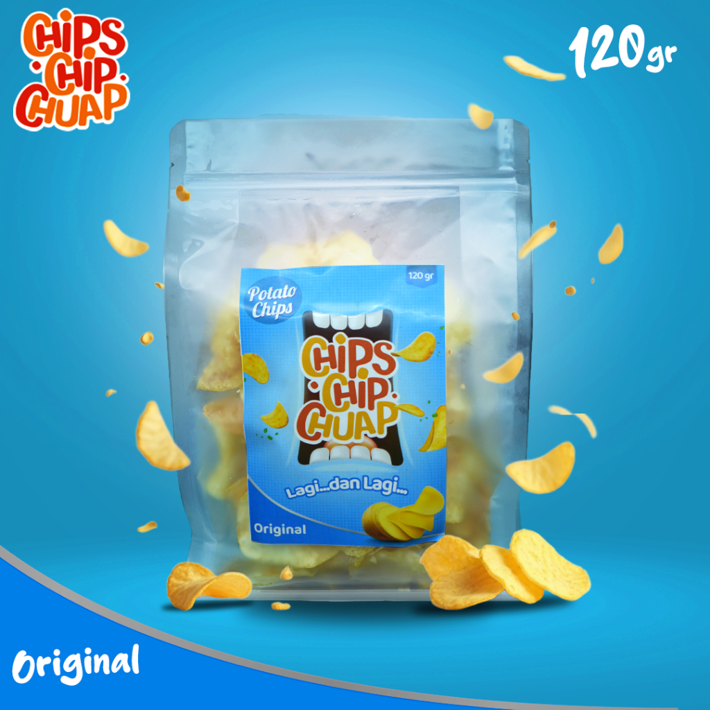 

Keripik Kentang | Chips Chip Chuap Original | 120 gr | Kriuk | Renyah