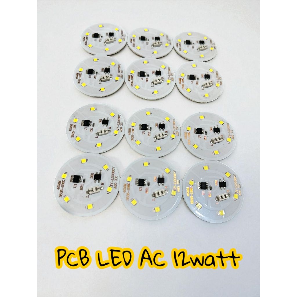 TERMURAH PCB LAMPU LED AC SMD 12W SPAREPART BOHLAM LAMPU 03