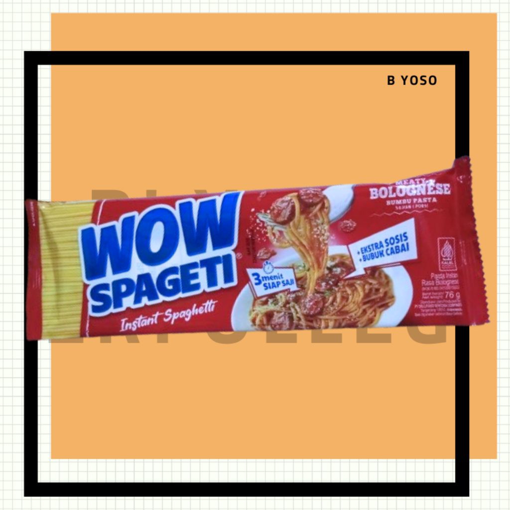 

Wow spageti bolognese per pcs