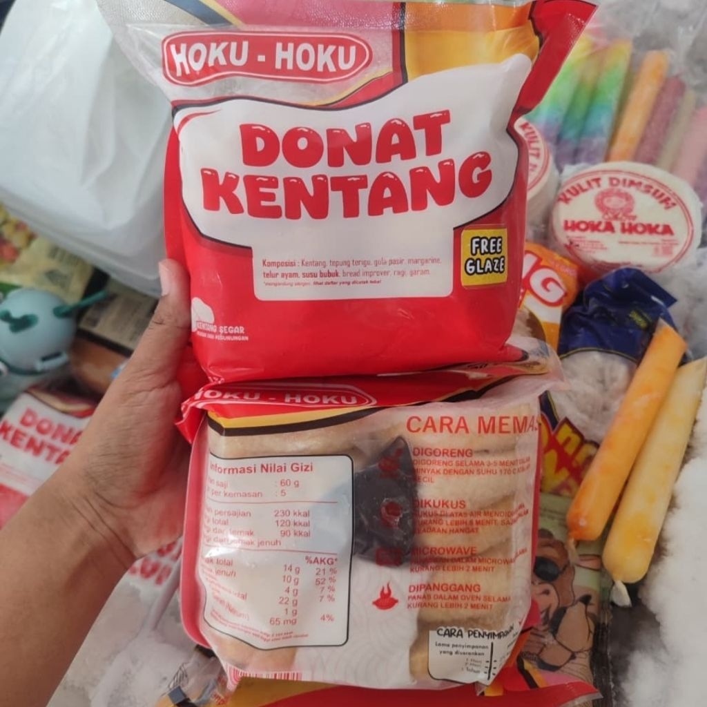 

Hoku Hoku Donat Kentang Free Gula Halus Free Glaze Cokelat