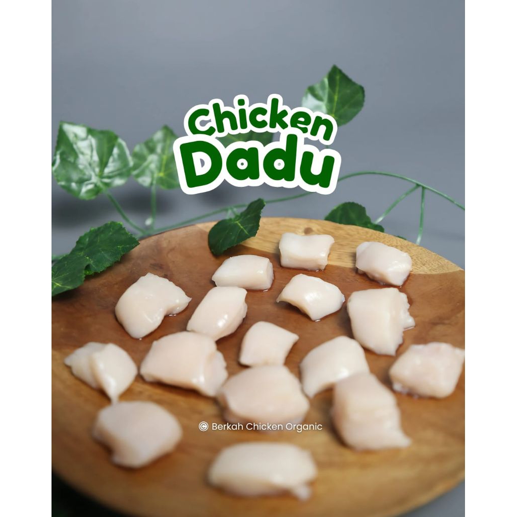 

Dada Fillet Dadu (di ambil dari bagian Dada ayam Organik Berkah Chicken) Berat 500gr