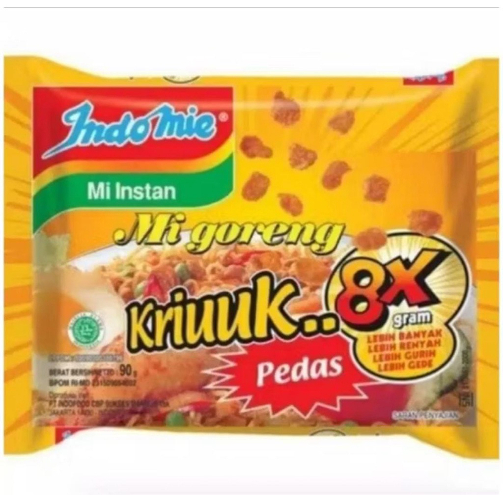 Indomie Kriuk Goreng Pedas 90Gram