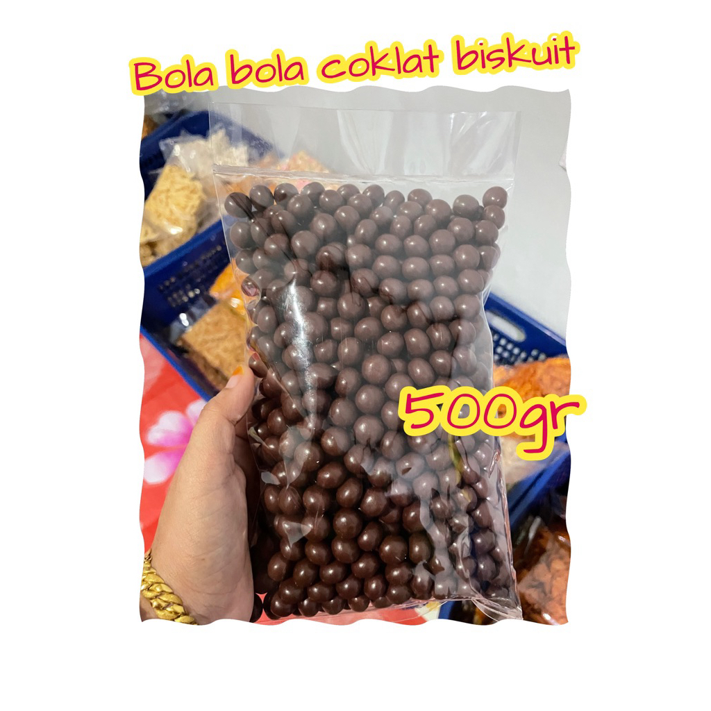 

BISKUIT BOLA-BOLA COKLAT BONIBOLL 250GR, 500GR TERLARIS