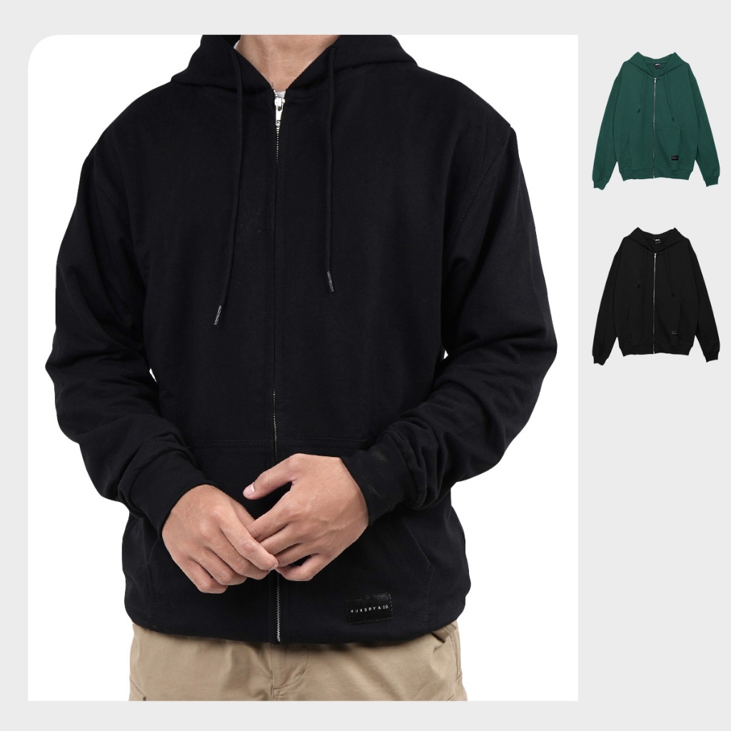 Hungry & Co. Basic Hoodie Ziper