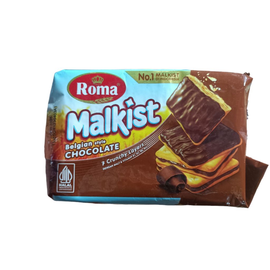 

Biskuit Roma Malkist Crackers Coklat Cokelat 105gr Malkis